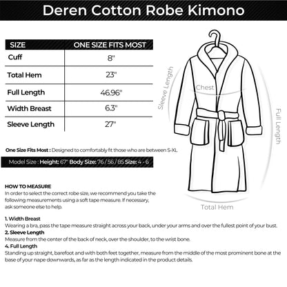 Deren Cotton Long Robe Kimono