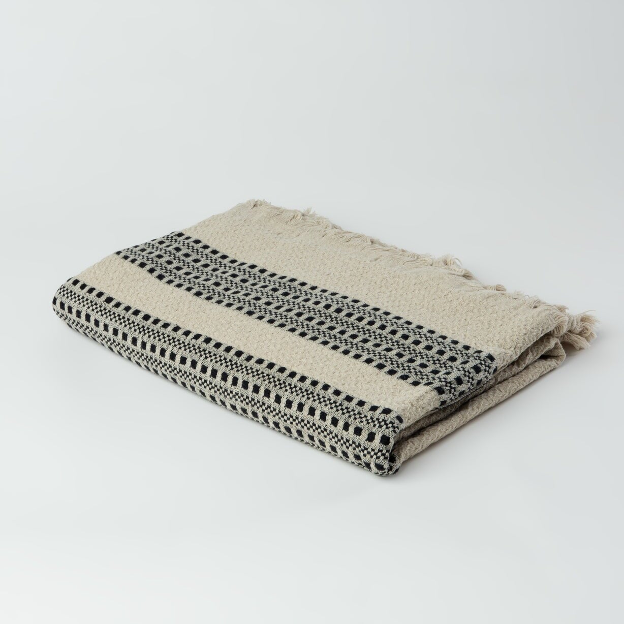 Farida | Linen and Turkish Cotton Throw Blanket