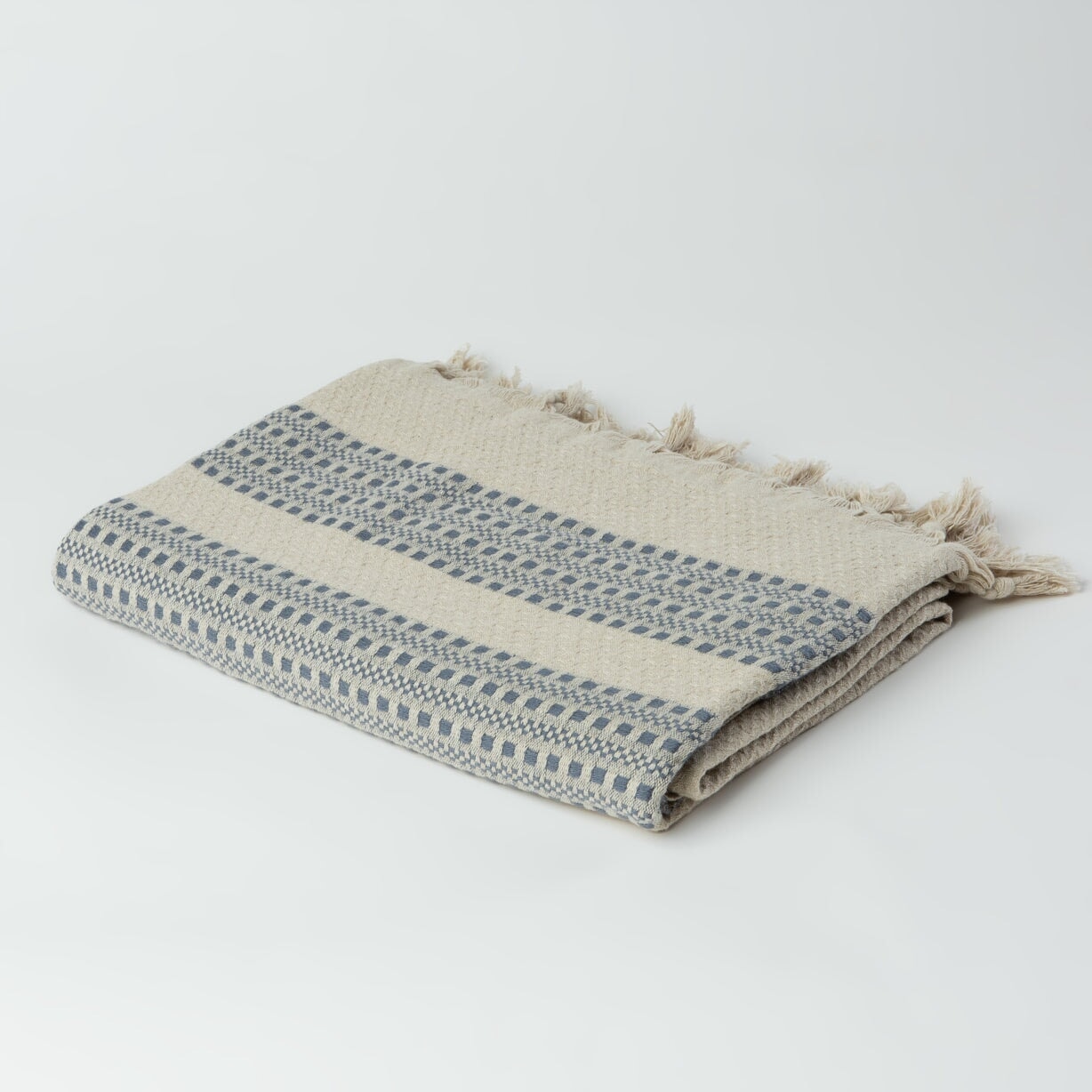 Farida | Linen and Turkish Cotton Throw Blanket