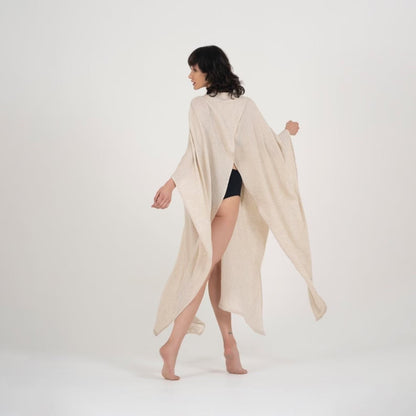 Elaine Linen Kimono & Beach Cover-Up