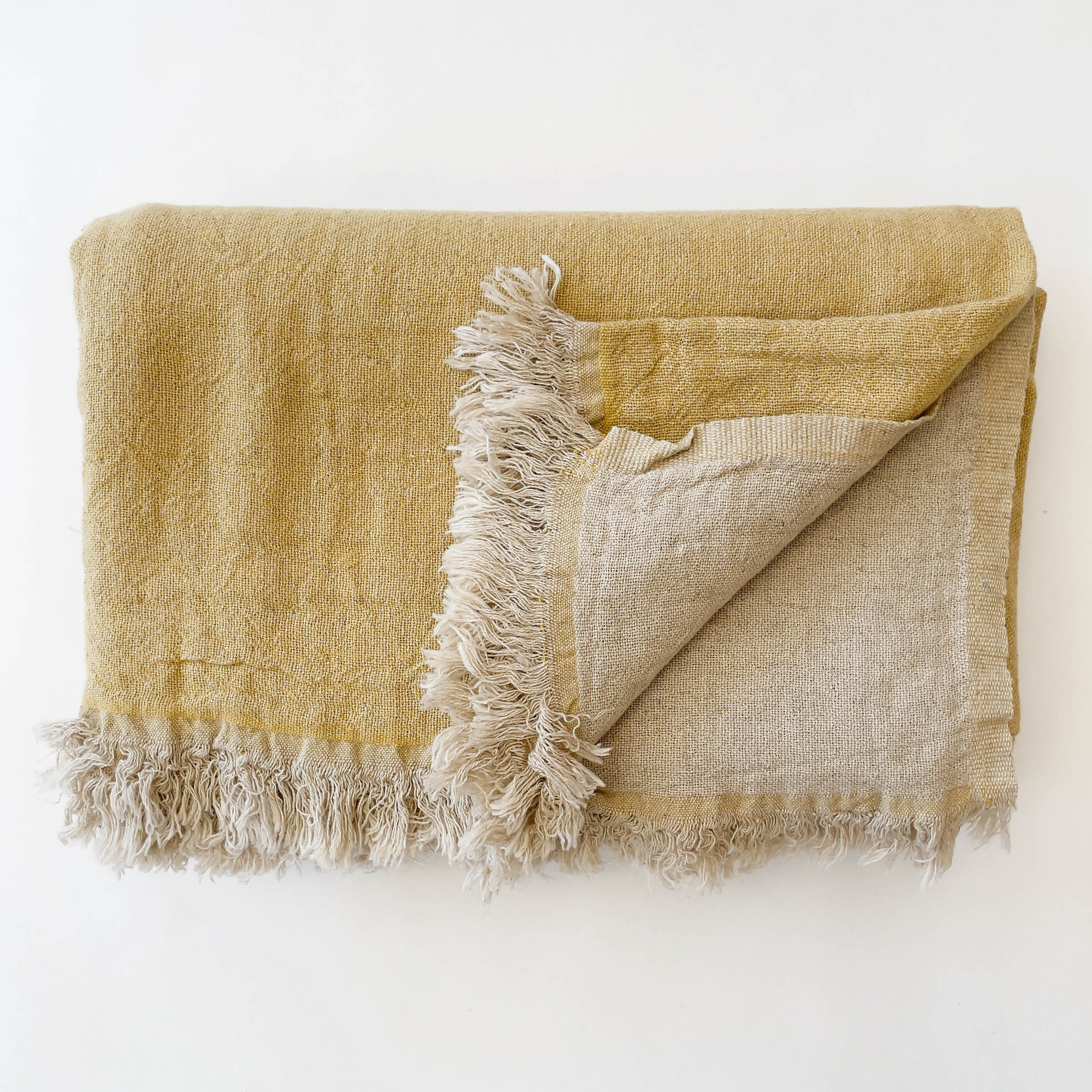 Cotton linen 2024 throw blanket